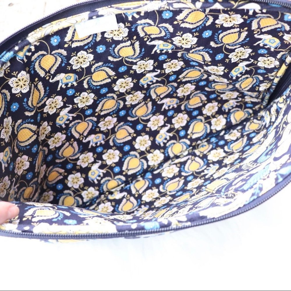 Vera Bradley Elephant Blue and Yellow Laptop Case - Picture 3 of 3